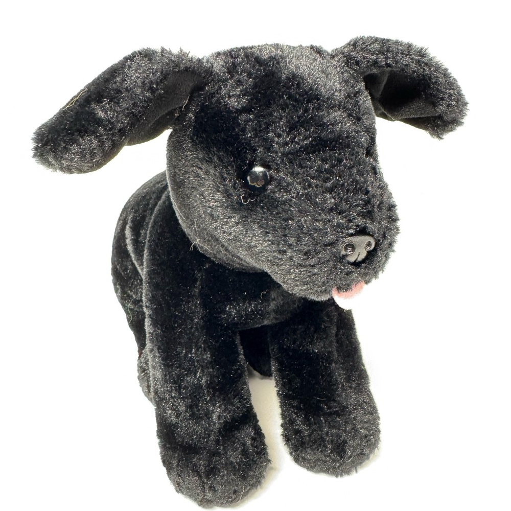 Melissa and Doug Black Lab Puppy Dog Plush Stuffed Animal, 11 inch, pet, pretend - Picture 2 of 9